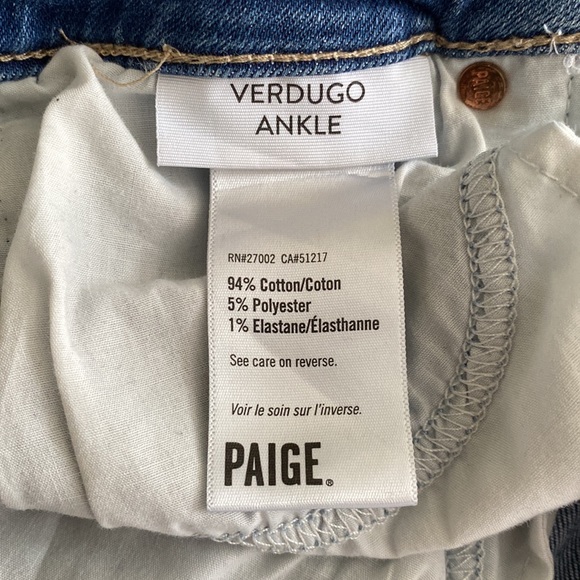 Paige Verdugo Ankle Undone Caballo in Bettie wash shark bite ankles sz 26 - Picture 8 of 13